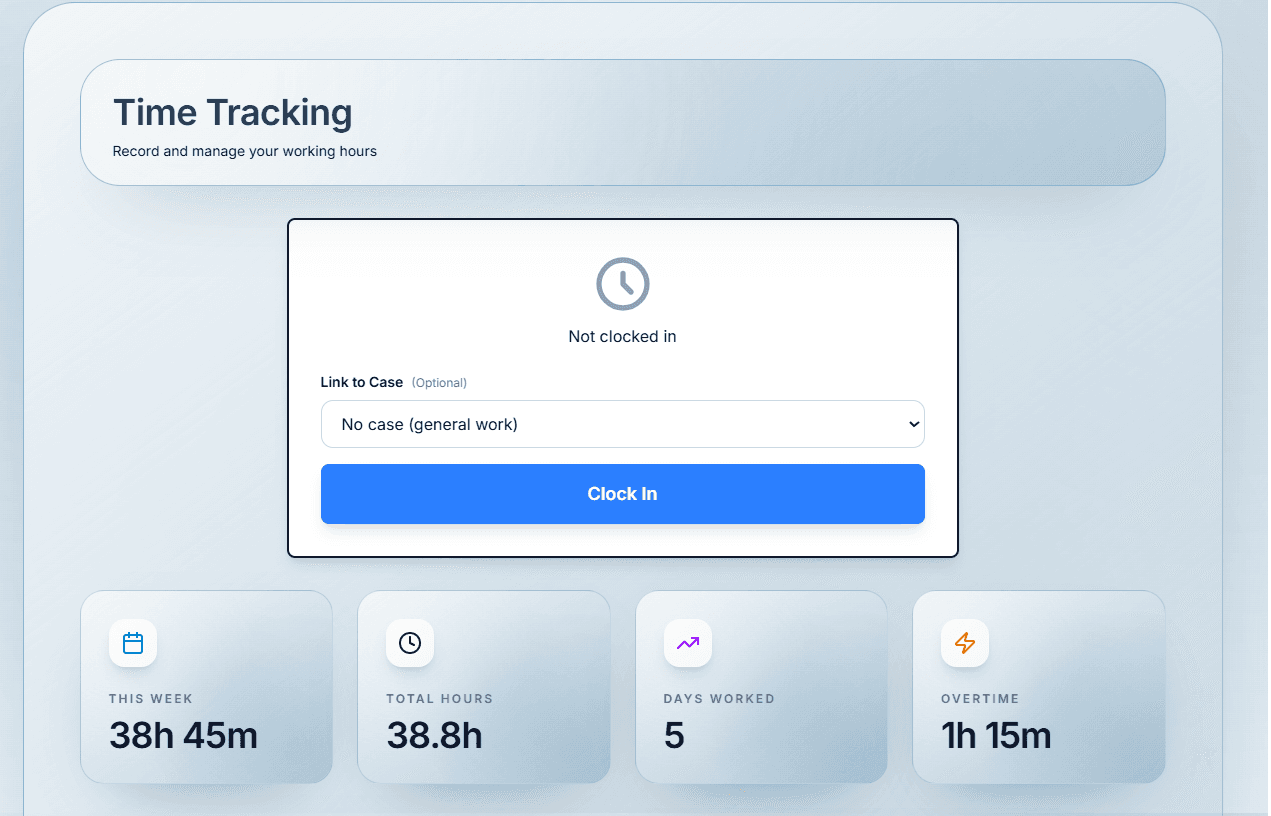 EU-kompatibel tidssporing
